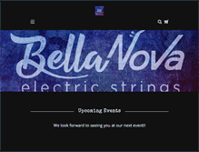 Tablet Screenshot of bellanovastrings.com